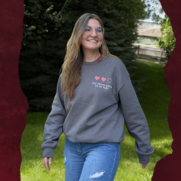 'Till Death Saves - Crew Neck - Image 2