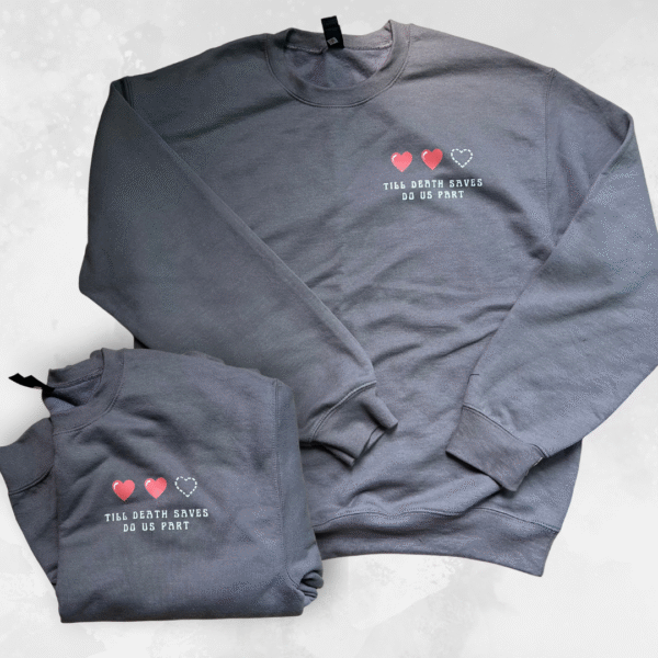 'Till Death Saves - Crew Neck - Image 3